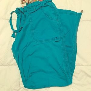 Caribbean blue Koi scrub pants size L.